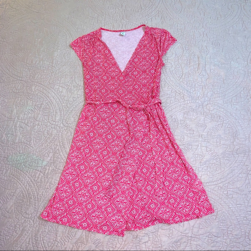 Old Navy | Pink Wrap Dress